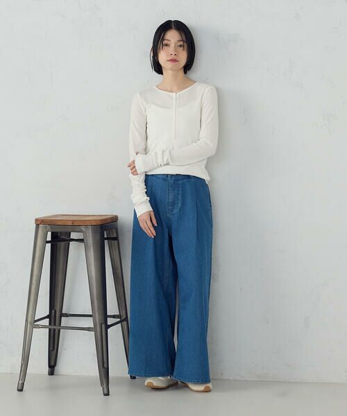 COMME CA ISM / コムサイズム カットソー | シアーテレコ ヘンリーネックカットソー | 詳細2