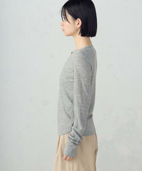 COMME CA ISM / コムサイズム カットソー | シアーテレコ ヘンリーネックカットソー | 詳細9