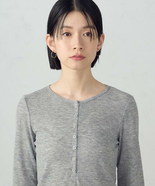 COMME CA ISM / コムサイズム カットソー | シアーテレコ ヘンリーネックカットソー | 詳細10