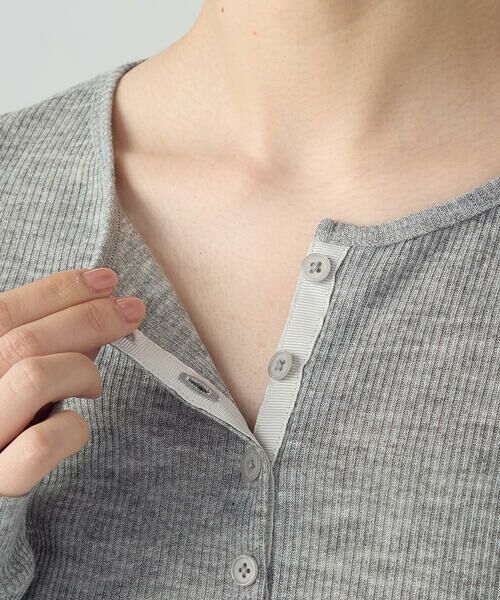 COMME CA ISM / コムサイズム カットソー | シアーテレコ ヘンリーネックカットソー | 詳細11