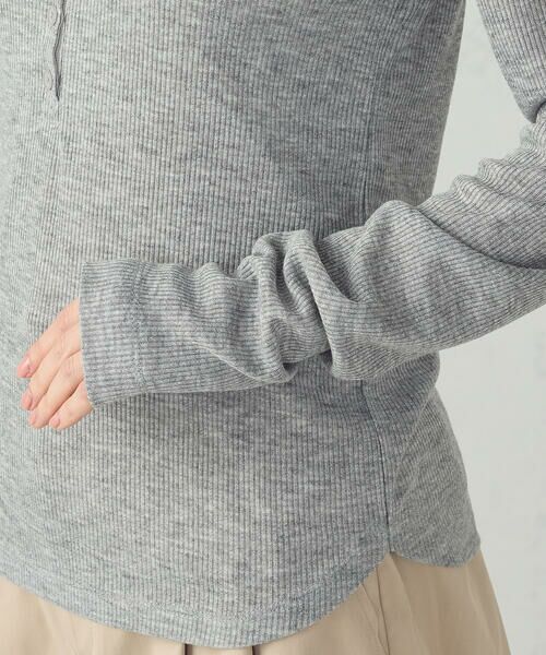 COMME CA ISM / コムサイズム カットソー | シアーテレコ ヘンリーネックカットソー | 詳細12