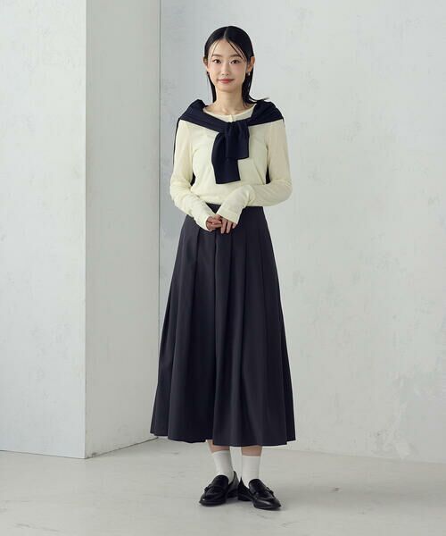 COMME CA ISM / コムサイズム カットソー | シアーテレコ ヘンリーネックカットソー | 詳細16