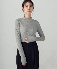 COMME CA ISM / コムサイズム カットソー | シアー テレコ ハイネックカットソー