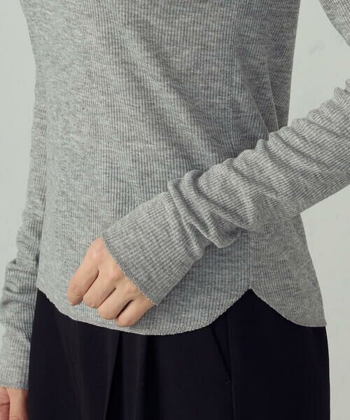COMME CA ISM / コムサイズム カットソー | シアー テレコ ハイネックカットソー | 詳細13
