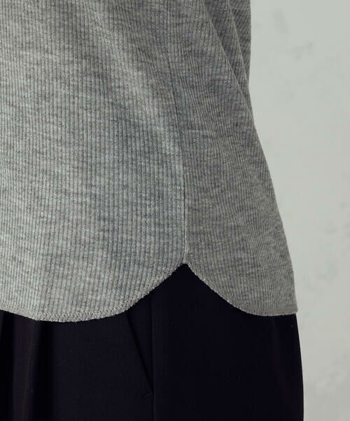 COMME CA ISM / コムサイズム カットソー | シアー テレコ ハイネックカットソー | 詳細14