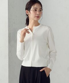 COMME CA ISM / コムサイズム カーディガン・ボレロ | 【UVカット・ウォッシャブル】ベーシック クルーネックカーディガン