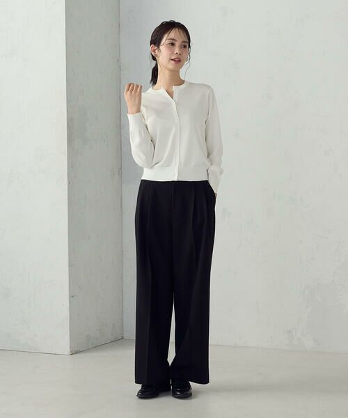COMME CA ISM / コムサイズム カーディガン・ボレロ | 【UVカット・ウォッシャブル】ベーシック クルーネックカーディガン | 詳細2