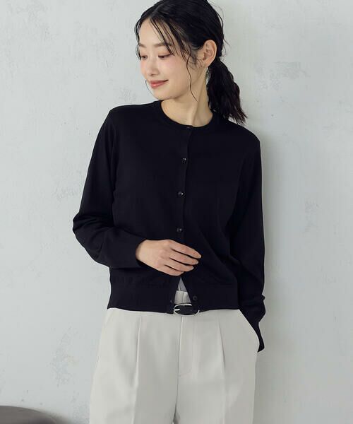 COMME CA ISM / コムサイズム カーディガン・ボレロ | 【UVカット・ウォッシャブル】ベーシック クルーネックカーディガン | 詳細12