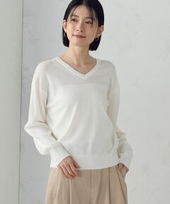 COMME CA ISM / コムサイズム ニット・セーター | 【UVカット・ウォッシャブル】ベーシック 2WAYネックニット