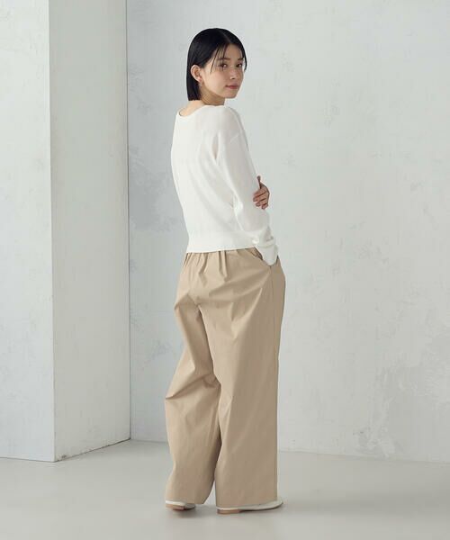 COMME CA ISM / コムサイズム ニット・セーター | 【UVカット・ウォッシャブル】ベーシック 2WAYネックニット | 詳細2