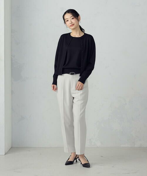 COMME CA ISM / コムサイズム ニット・セーター | 【UVカット・ウォッシャブル】ベーシック 2WAYネックニット | 詳細10