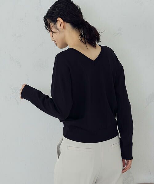 COMME CA ISM / コムサイズム ニット・セーター | 【UVカット・ウォッシャブル】ベーシック 2WAYネックニット | 詳細11