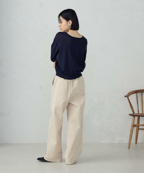 COMME CA ISM / コムサイズム ニット・セーター | 【UVカット・ウォッシャブル】ベーシック 2WAYネックニット | 詳細15