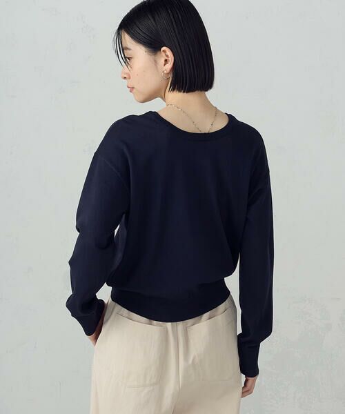 COMME CA ISM / コムサイズム ニット・セーター | 【UVカット・ウォッシャブル】ベーシック 2WAYネックニット | 詳細17