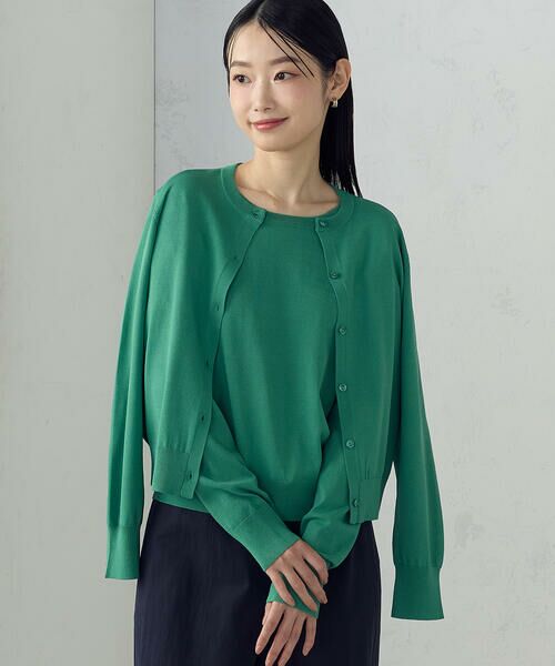 COMME CA ISM / コムサイズム ニット・セーター | 【UVカット・ウォッシャブル】ベーシック 2WAYネックニット | 詳細24