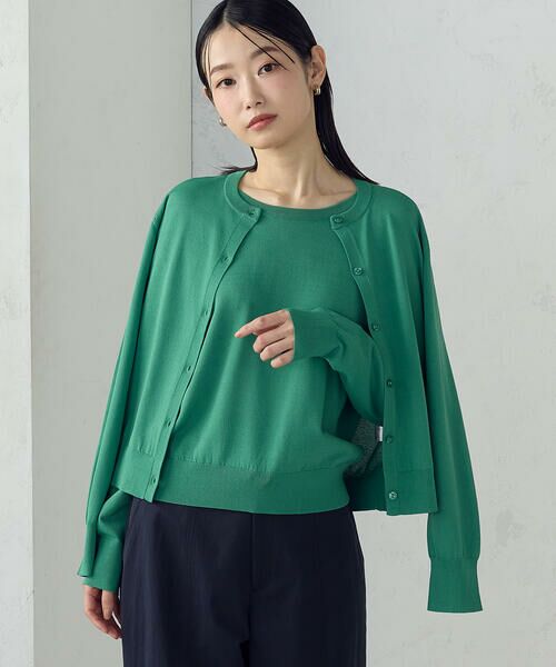 COMME CA ISM / コムサイズム ニット・セーター | 【UVカット・ウォッシャブル】ベーシック 2WAYネックニット | 詳細25