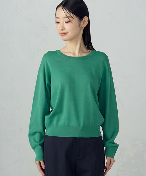 COMME CA ISM / コムサイズム ニット・セーター | 【UVカット・ウォッシャブル】ベーシック 2WAYネックニット | 詳細26