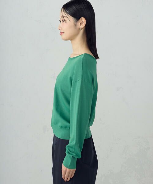 COMME CA ISM / コムサイズム ニット・セーター | 【UVカット・ウォッシャブル】ベーシック 2WAYネックニット | 詳細27
