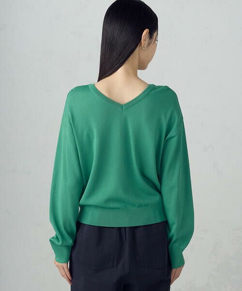 COMME CA ISM / コムサイズム ニット・セーター | 【UVカット・ウォッシャブル】ベーシック 2WAYネックニット | 詳細28