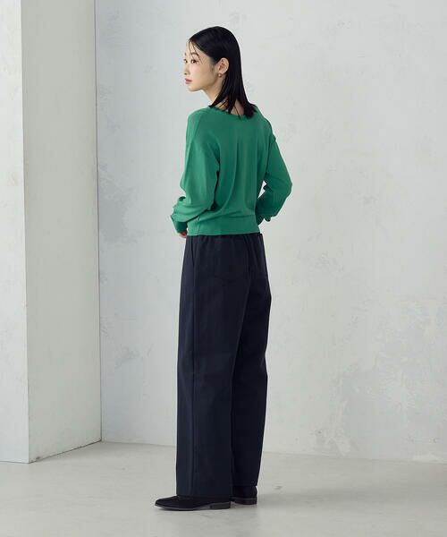 COMME CA ISM / コムサイズム ニット・セーター | 【UVカット・ウォッシャブル】ベーシック 2WAYネックニット | 詳細20