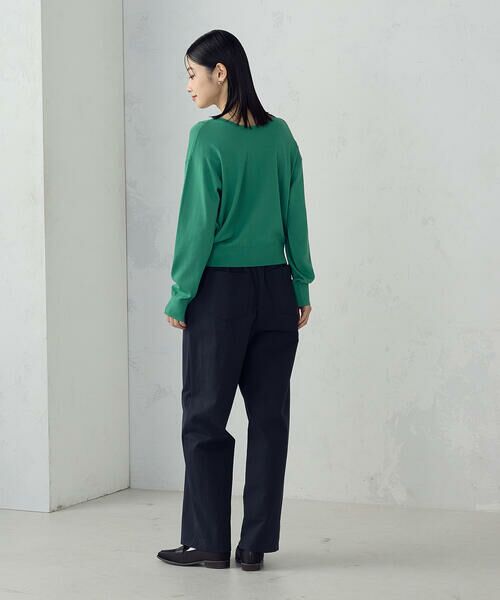 COMME CA ISM / コムサイズム ニット・セーター | 【UVカット・ウォッシャブル】ベーシック 2WAYネックニット | 詳細21