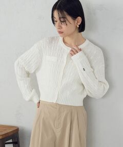 COMME CA ISM / コムサイズム カーディガン・ボレロ | ケーブルクルーネックカーディガン