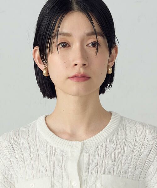 COMME CA ISM / コムサイズム カーディガン・ボレロ | ケーブルクルーネックカーディガン | 詳細6