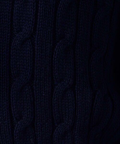 COMME CA ISM / コムサイズム カーディガン・ボレロ | ケーブルクルーネックカーディガン | 詳細15