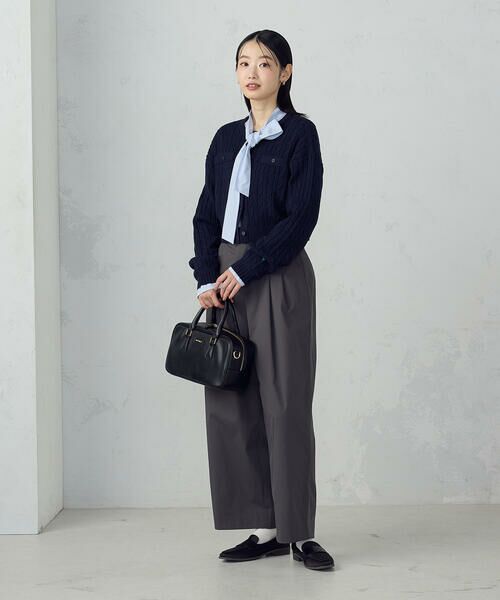 COMME CA ISM / コムサイズム カーディガン・ボレロ | ケーブルクルーネックカーディガン | 詳細12