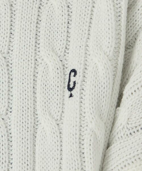 COMME CA ISM / コムサイズム ニット・セーター | ワンポイント刺繍ケーブルニット | 詳細5