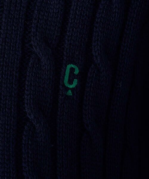 COMME CA ISM / コムサイズム ニット・セーター | ワンポイント刺繍ケーブルニット | 詳細9