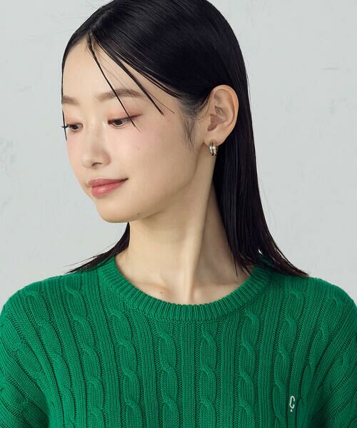 COMME CA ISM / コムサイズム ニット・セーター | ワンポイント刺繍ケーブルニット | 詳細16