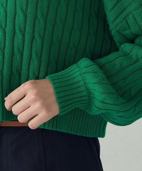 COMME CA ISM / コムサイズム ニット・セーター | ワンポイント刺繍ケーブルニット | 詳細17