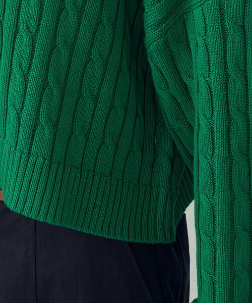 COMME CA ISM / コムサイズム ニット・セーター | ワンポイント刺繍ケーブルニット | 詳細18