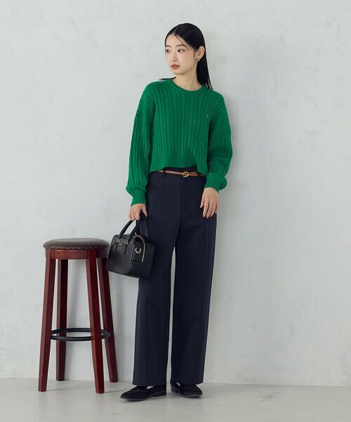 COMME CA ISM / コムサイズム ニット・セーター | ワンポイント刺繍ケーブルニット | 詳細10