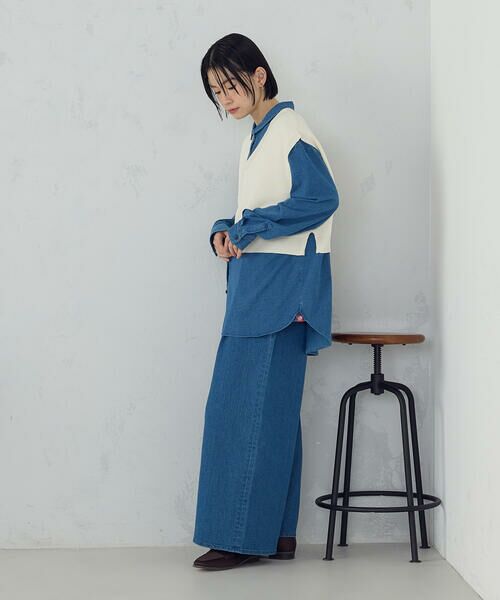 COMME CA ISM / コムサイズム ベスト | Vネックニットベスト | 詳細2