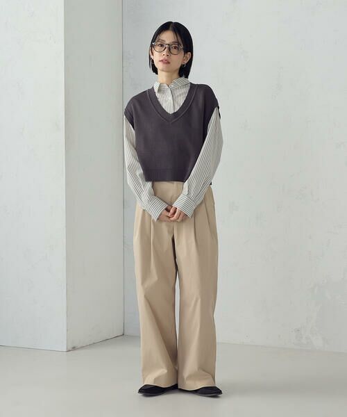 COMME CA ISM / コムサイズム ベスト | Vネックニットベスト | 詳細5