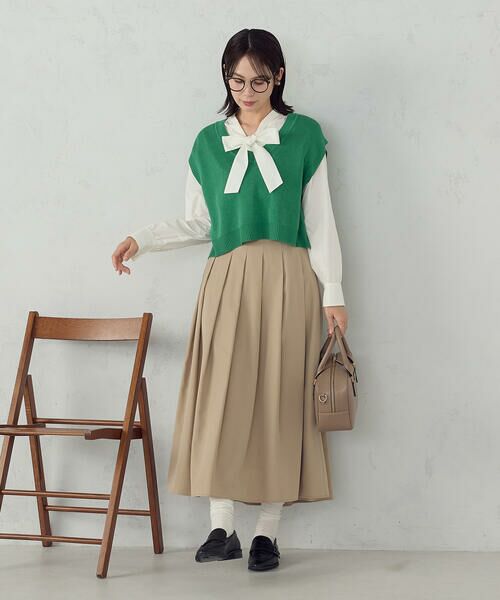 COMME CA ISM / コムサイズム ベスト | Vネックニットベスト | 詳細8