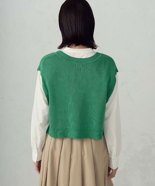 COMME CA ISM / コムサイズム ベスト | Vネックニットベスト | 詳細13