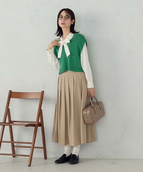 COMME CA ISM / コムサイズム ベスト | Vネックニットベスト | 詳細9