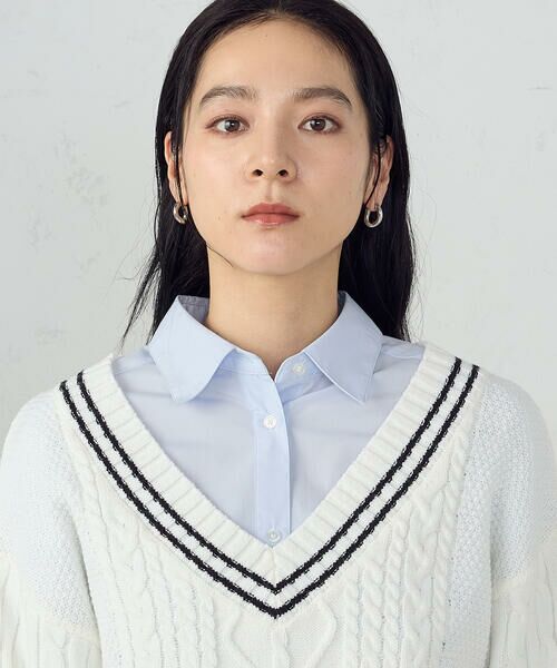 COMME CA ISM / コムサイズム ニット・セーター | チルデン 深Ｖネックニット | 詳細8