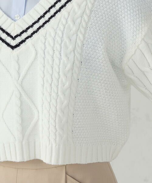 COMME CA ISM / コムサイズム ニット・セーター | チルデン 深Ｖネックニット | 詳細10