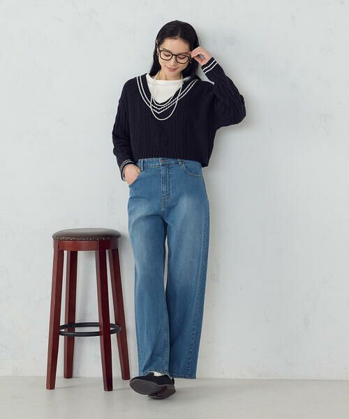 COMME CA ISM / コムサイズム ニット・セーター | チルデン 深Ｖネックニット | 詳細12