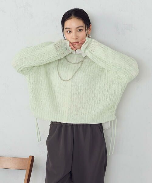 COMME CA ISM / コムサイズム ニット・セーター | モヘアライク ドロストニット | 詳細9