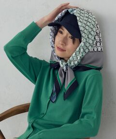 COMME CA ISM / コムサイズム マフラー・ショール・スヌード・ストール | ブロックカラーモノグラムスカーフ