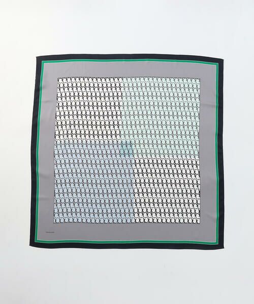 COMME CA ISM / コムサイズム マフラー・ショール・スヌード・ストール | ブロックカラーモノグラムスカーフ | 詳細9