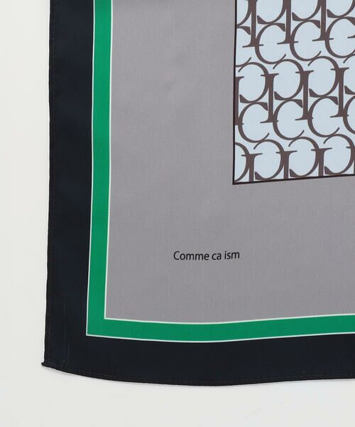 COMME CA ISM / コムサイズム マフラー・ショール・スヌード・ストール | ブロックカラーモノグラムスカーフ | 詳細11