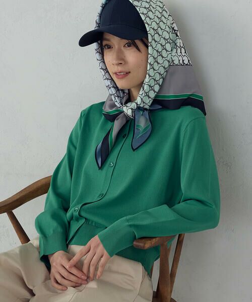 COMME CA ISM / コムサイズム マフラー・ショール・スヌード・ストール | ブロックカラーモノグラムスカーフ | 詳細3