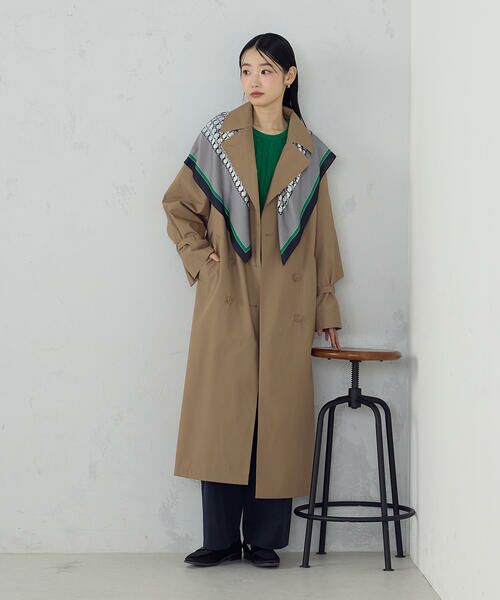 COMME CA ISM / コムサイズム マフラー・ショール・スヌード・ストール | ブロックカラーモノグラムスカーフ | 詳細6