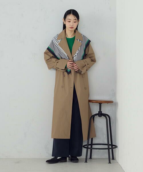 COMME CA ISM / コムサイズム マフラー・ショール・スヌード・ストール | ブロックカラーモノグラムスカーフ | 詳細7